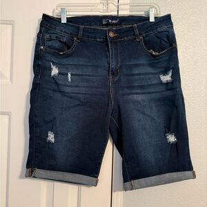 Savvy Dark Blue Jean Shorts
